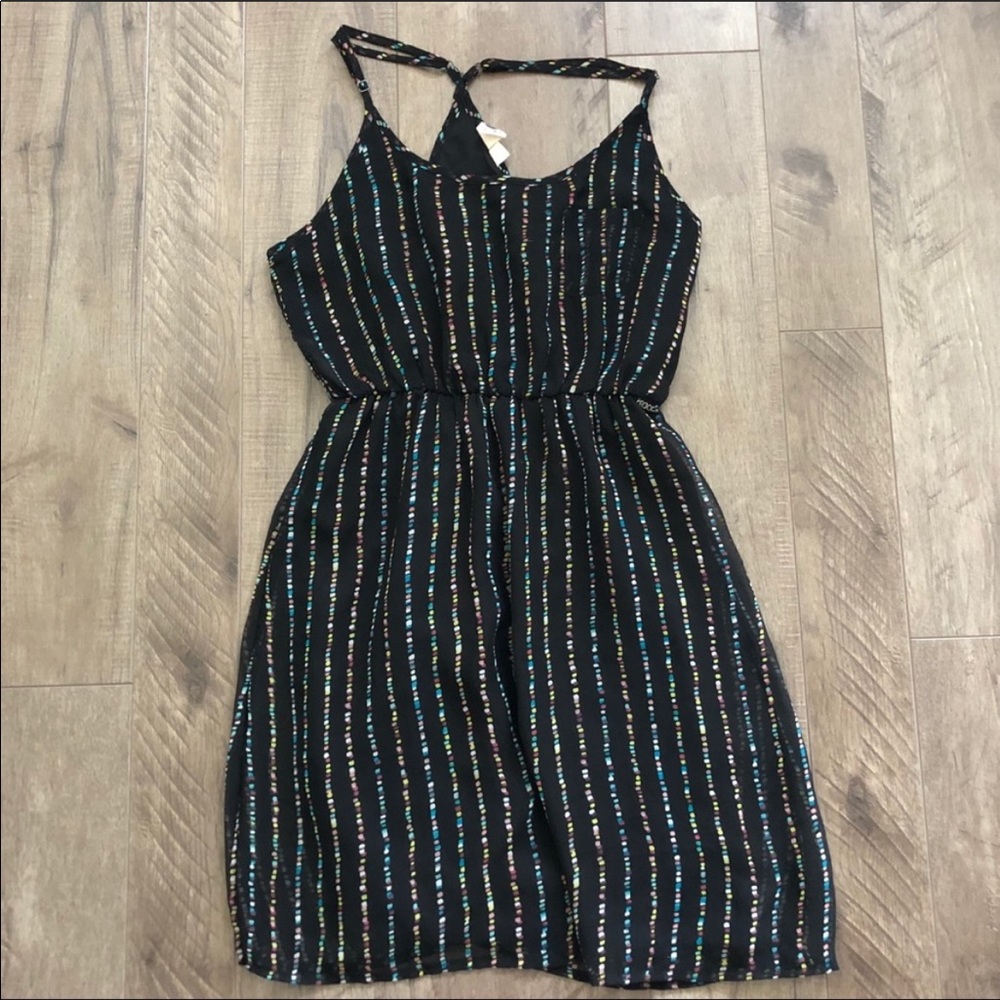 EUC Roxy Black Multicolor Stripe Racerback XS